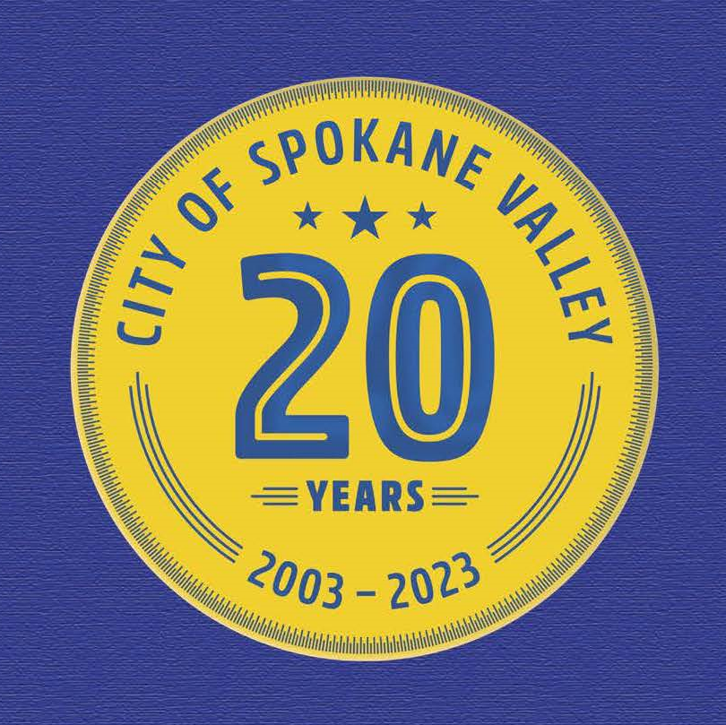 Celebratory logo for city's 20th Anniversary.