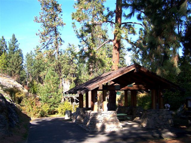 The park shelter at Mirabeau Springs at Mirabeau Point Park can be reserved at CenterPlace.