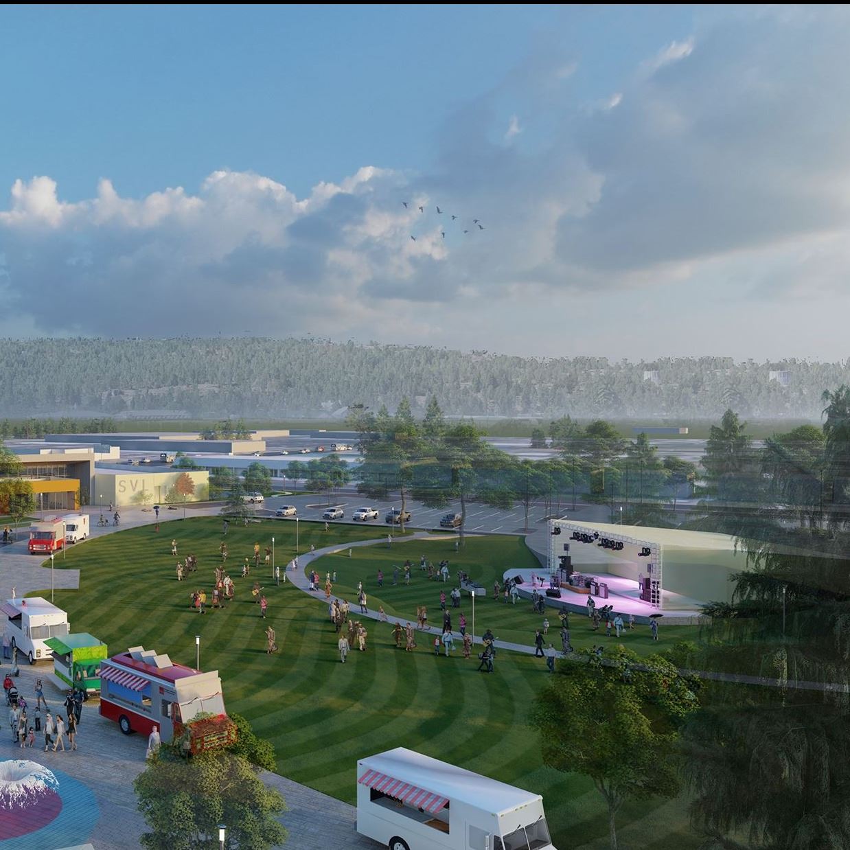 Artist's Rendering of Expanded Park