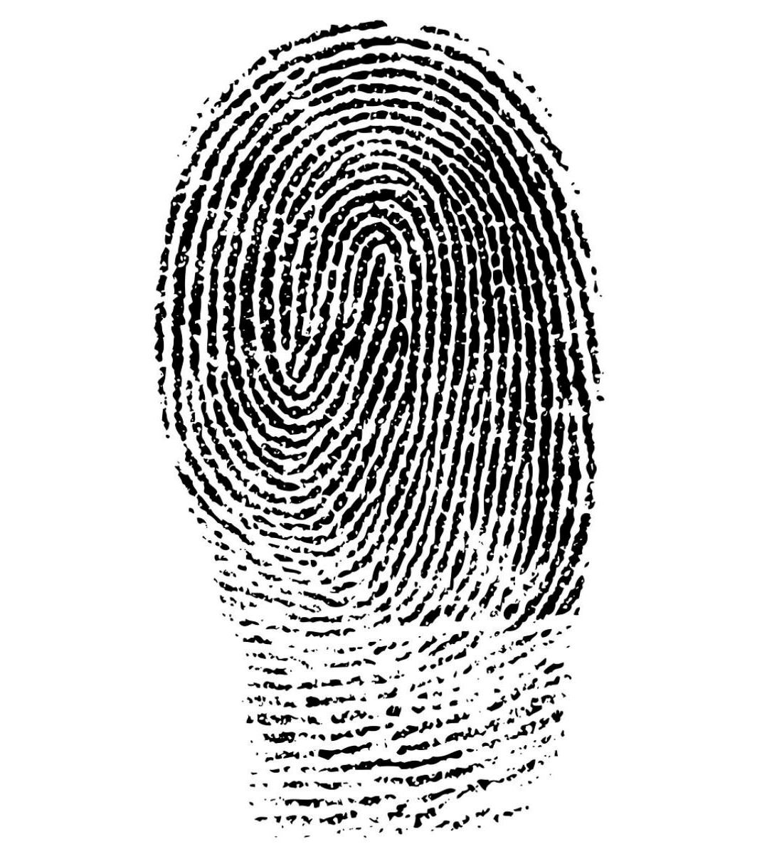 Inked fingerprint