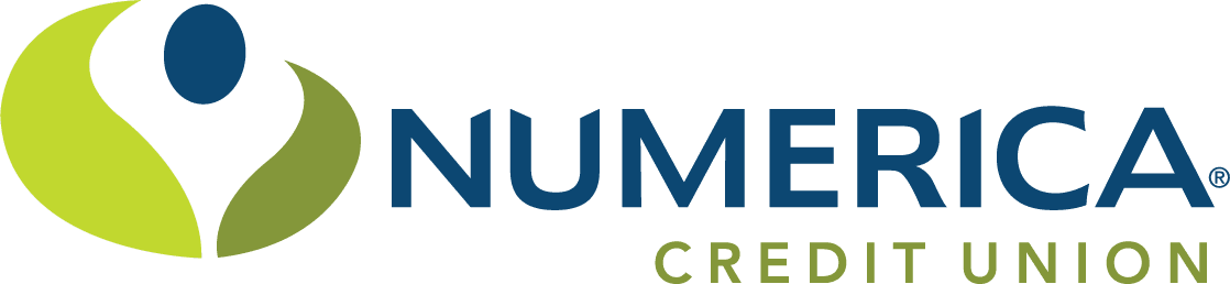 The yellow-green and blue logo of Numerica Credit Union